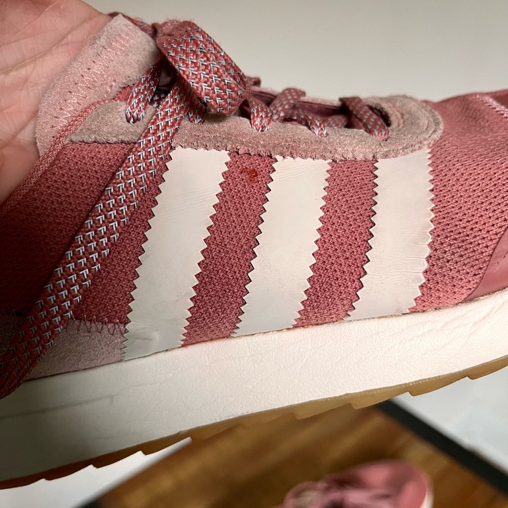 Adidas Originals Flashback Sneakers in the Raw Pink/White Colorway - Picture 7 of 11